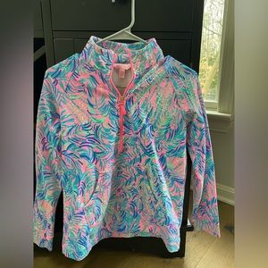 Lily Pulitzer half zip up sweatshirt. Kids extra large or adult XS